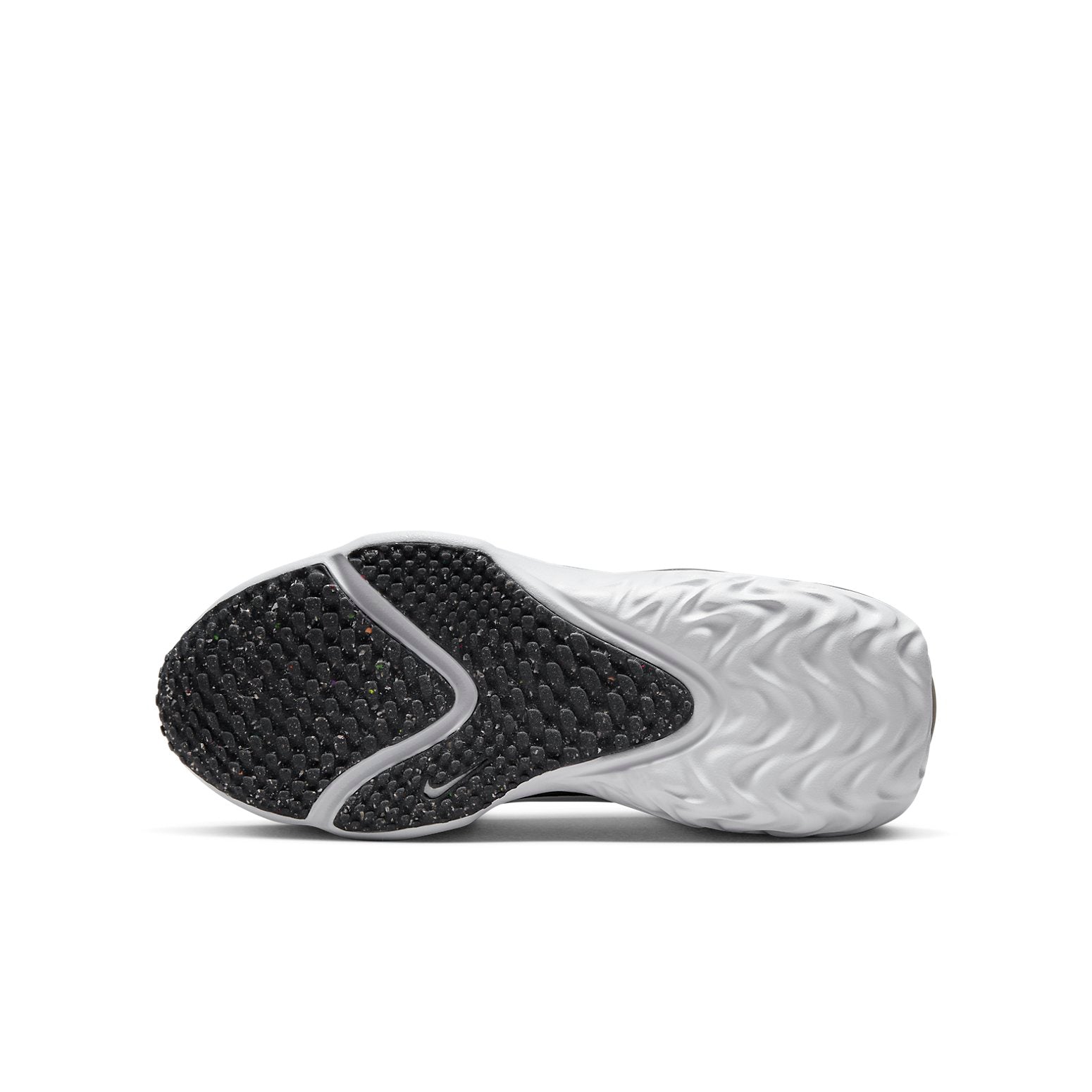 (GS) Nike Run Flow Running Shoes 'Black Iron Grey White' DR0472-001