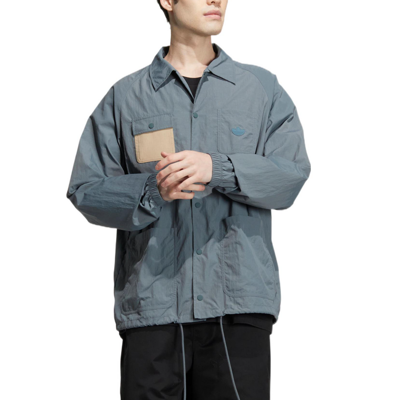 adidas originals x CHARR Crossover Adjustable Logo Sports Unisex Blue Jacket HR3461