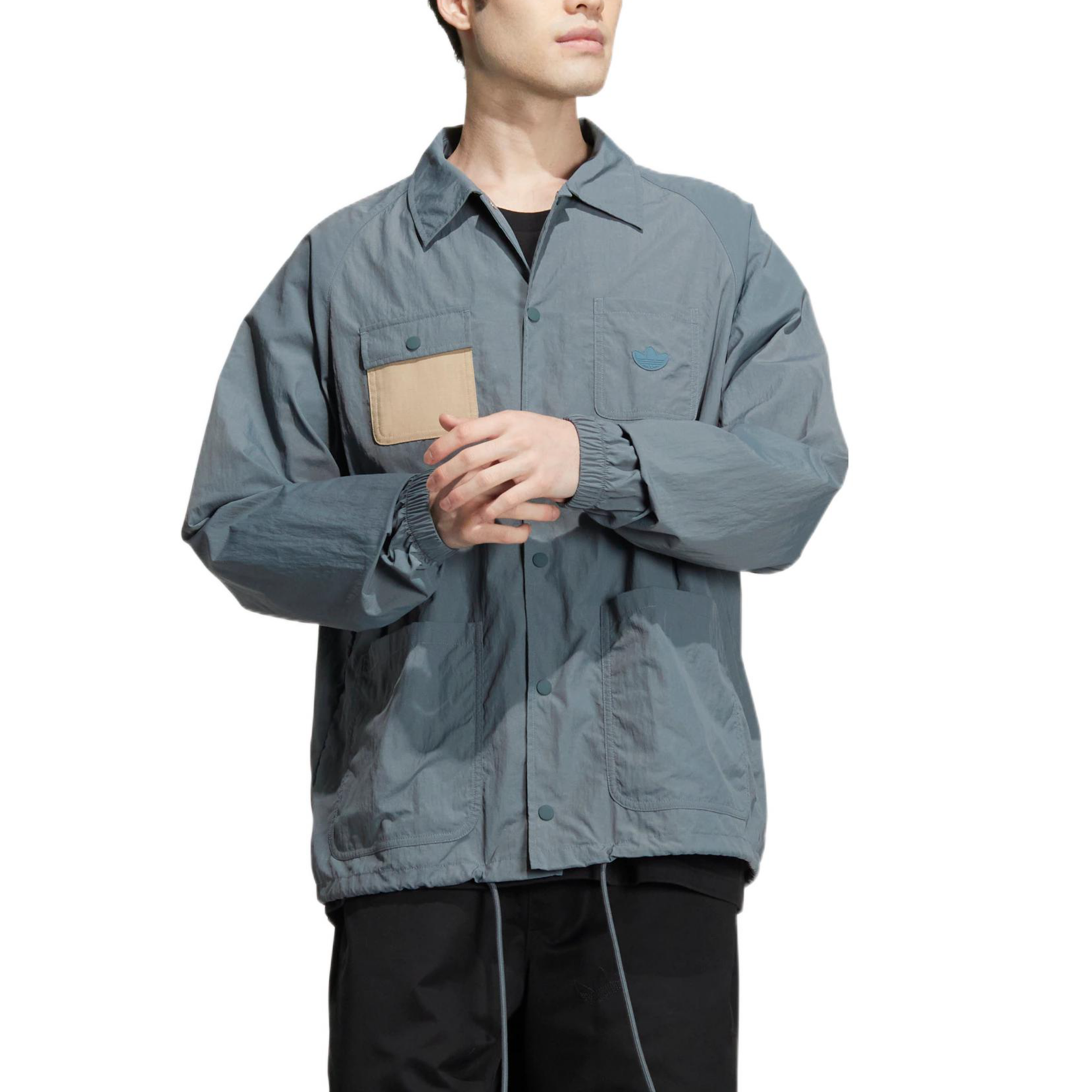 adidas originals x CHARR Crossover Adjustable Logo Sports Unisex Blue Jacket HR3461