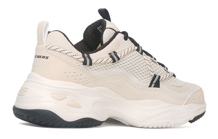 (WMNS) Skechers D'Lites 1.0 'White Cream' 149560-NTBK
