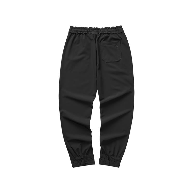 (WMNS) Skechers Diamond Series Woven Straight Casual Pants 'Black' L322W020
