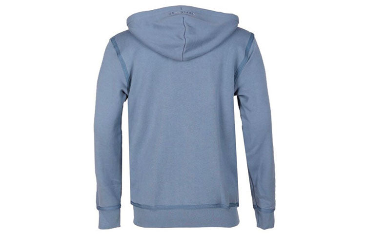 Men's Converse Casual Sports Zipper Hooded Cardigan Jacket Blue 10019463-A08