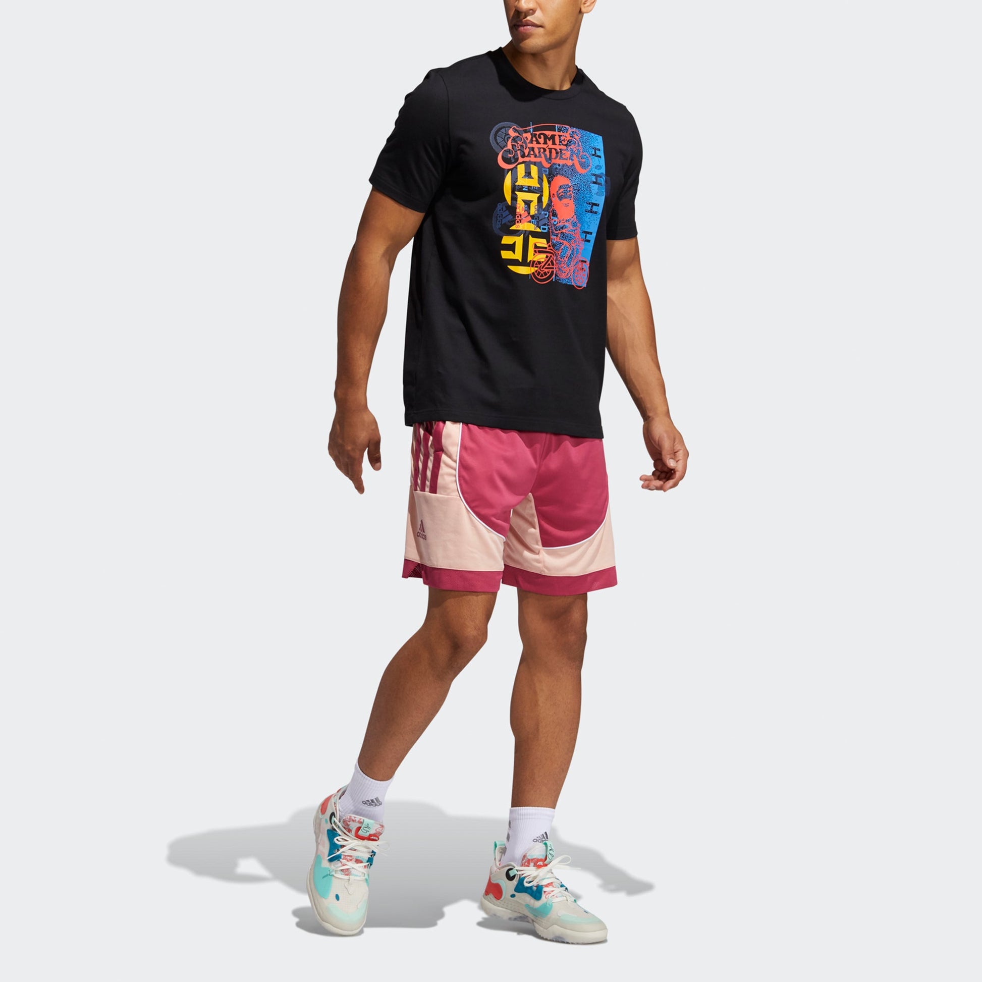 adidas Hdn Avatar Sc Basketball Athleisure Casual Sports Short Sleeve Black GP3429
