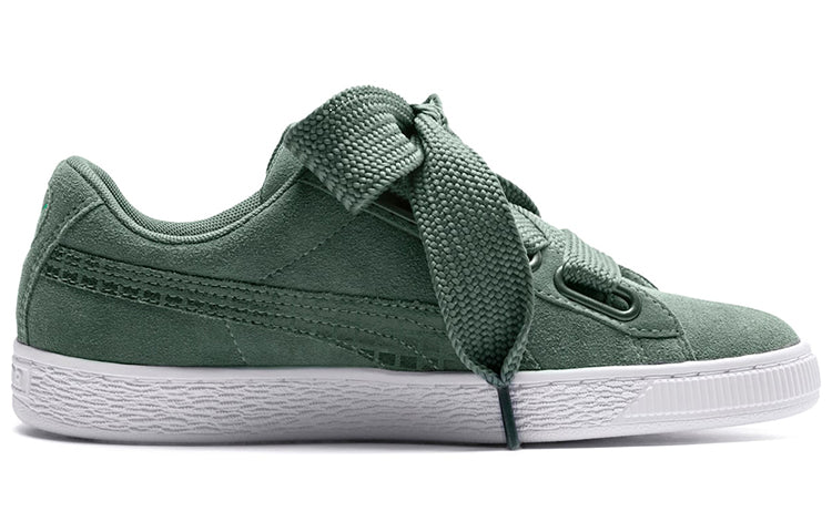 (WMNS) PUMA Suede Heart Street 2 Green 366780-02