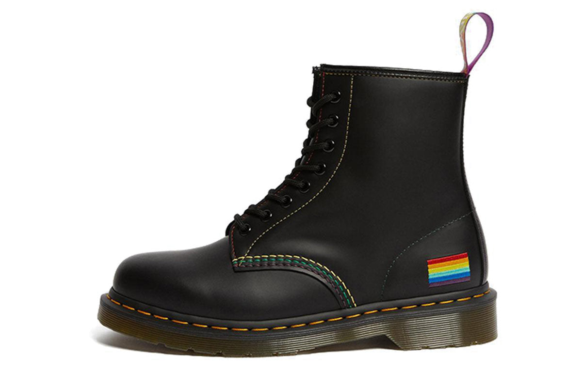 Dr. Martens 1460 For Pride Smooth Leather Lace Up Boots Black 25701001