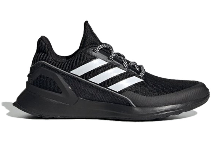 (GS) adidas RapidaRun Knit J 'Core Black' EE7638