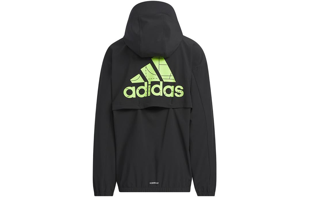 (GS) adidas Sportswear Express Jacket 'Black Green' IQ1276