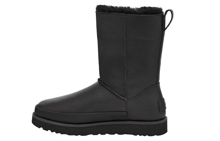 (WMNS) UGG Classic Zip Short 1113591-BLK
