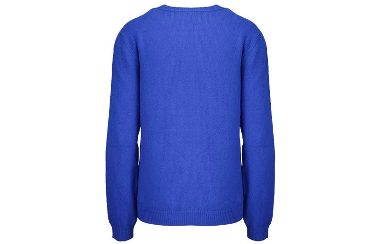 (WMNS) Gucci Deerlet Wool Sweater Female Blue 579950-XKAWE-4354