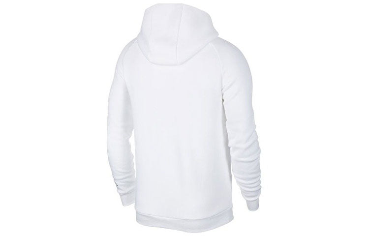 Air Jordan Embroidered Printing hooded Pullover Athleisure Casual Sports Fleece Lined US Edition White CT4885-100
