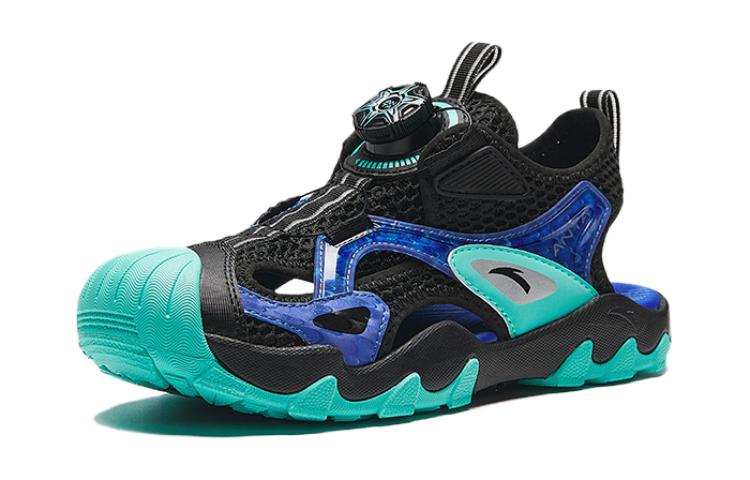 (GS) ANTA Sandals 'Black Teal Blue' A312426909-5