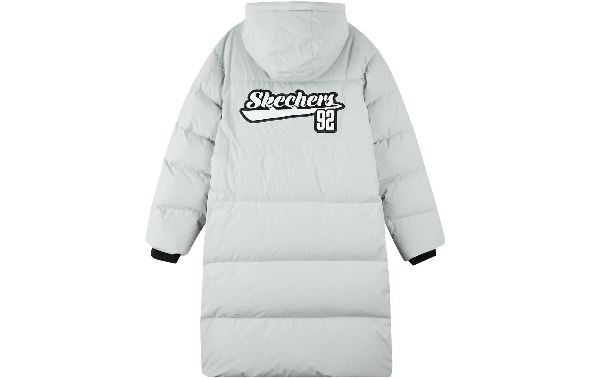 Skechers Letter Graphic Long Down Jacket 'White' L422U075-00KB