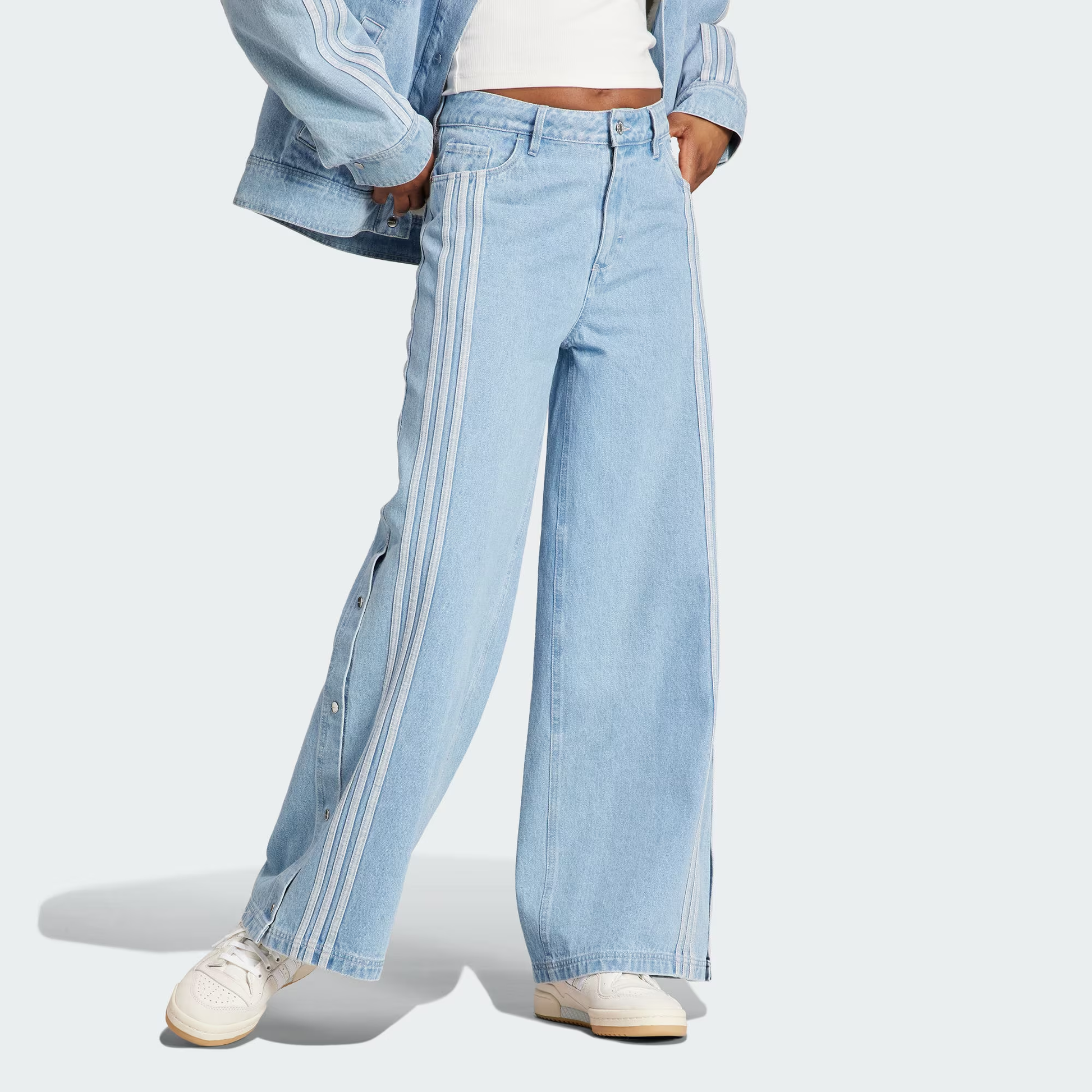 (WMNS) adidas originals Neutral Court Denim Pants 'Blue' IS5249