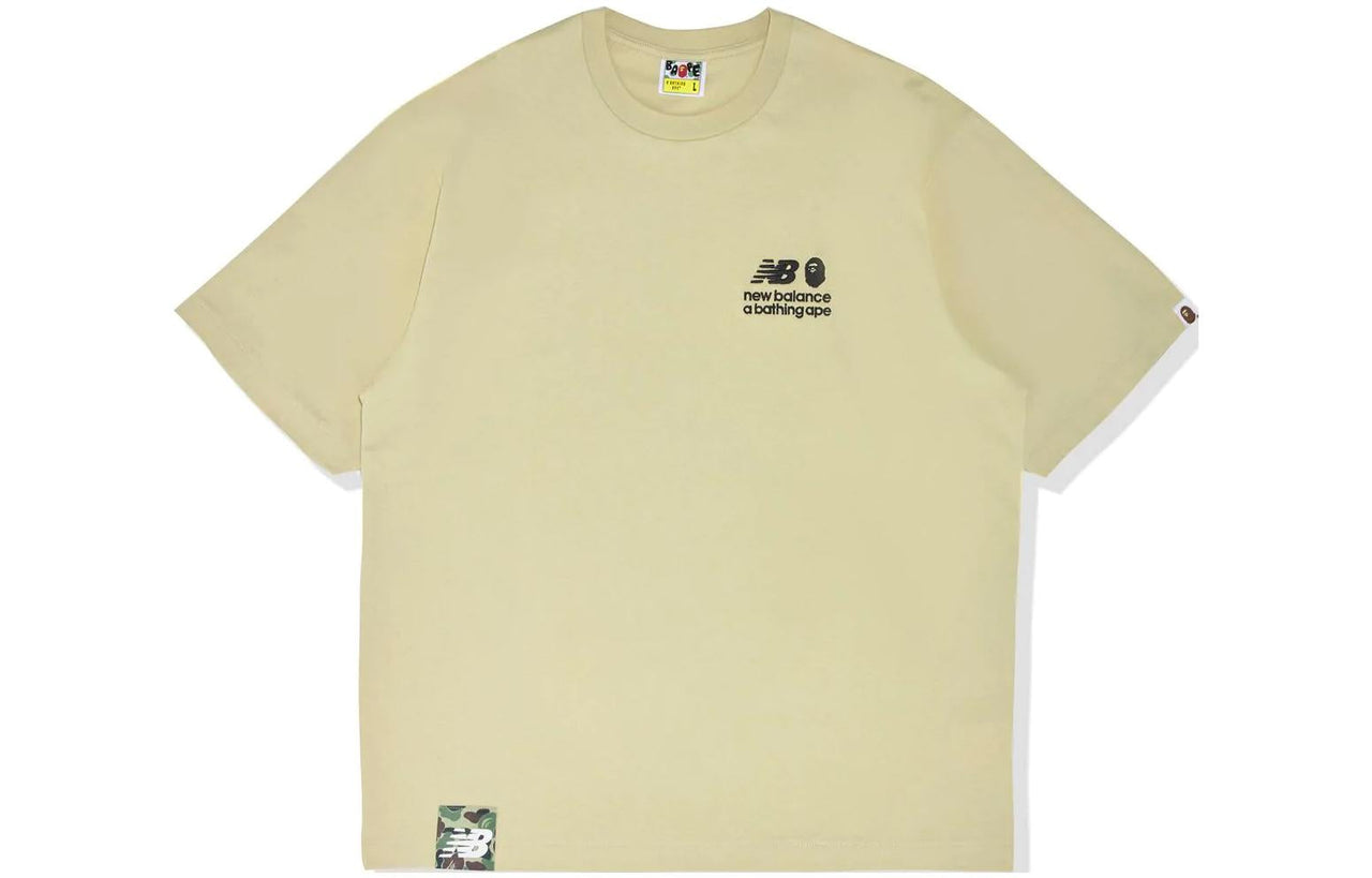 New Balance x A Bathing Ape FW22 Ape Head Relaxed Fit T-Shirt Asia Sizing 'Yellow' 1I23-110-905