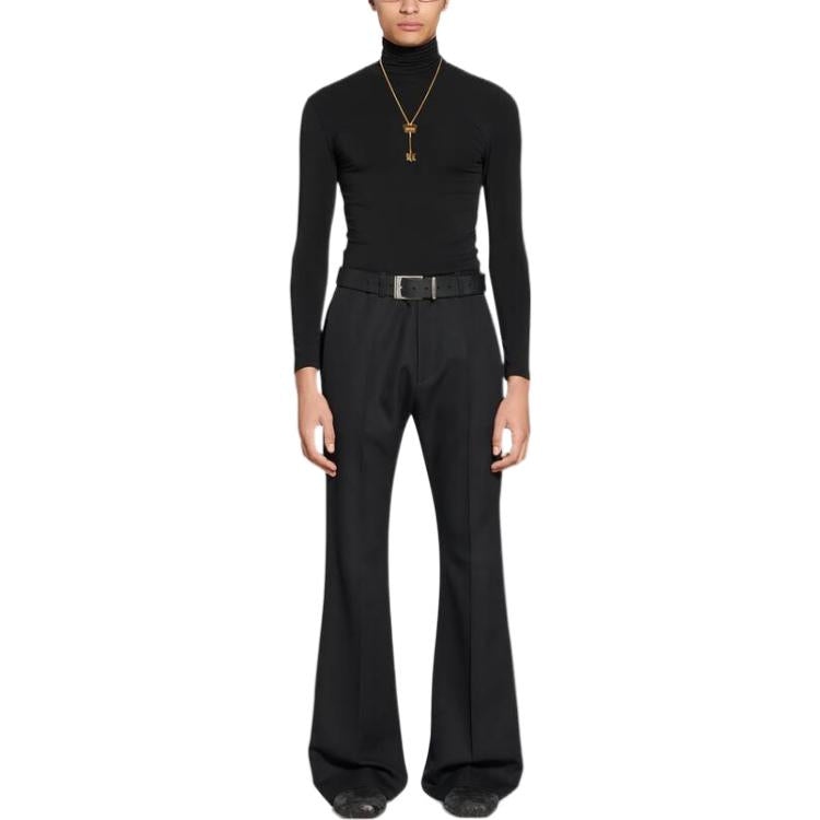 Balenciaga Tailored Flared Pants Regular Fit 'Black' 704709TLT171000
