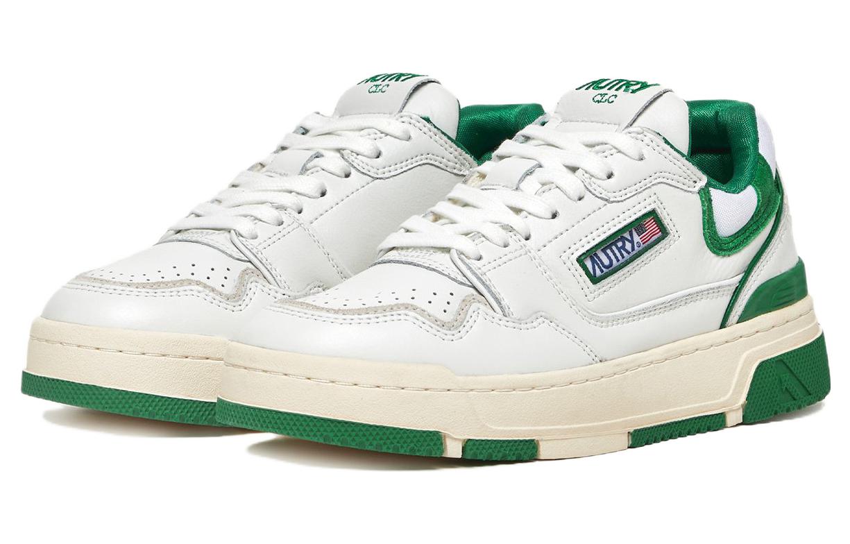 Autry CLC Leather Sneakers 'White Green' ROLM-MM09
