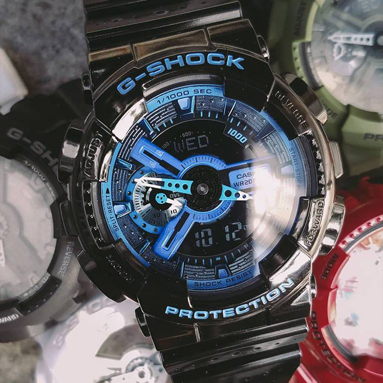 CASIO G-Shock Analog-Digital 'Black Blue' GA-110LPA-1A