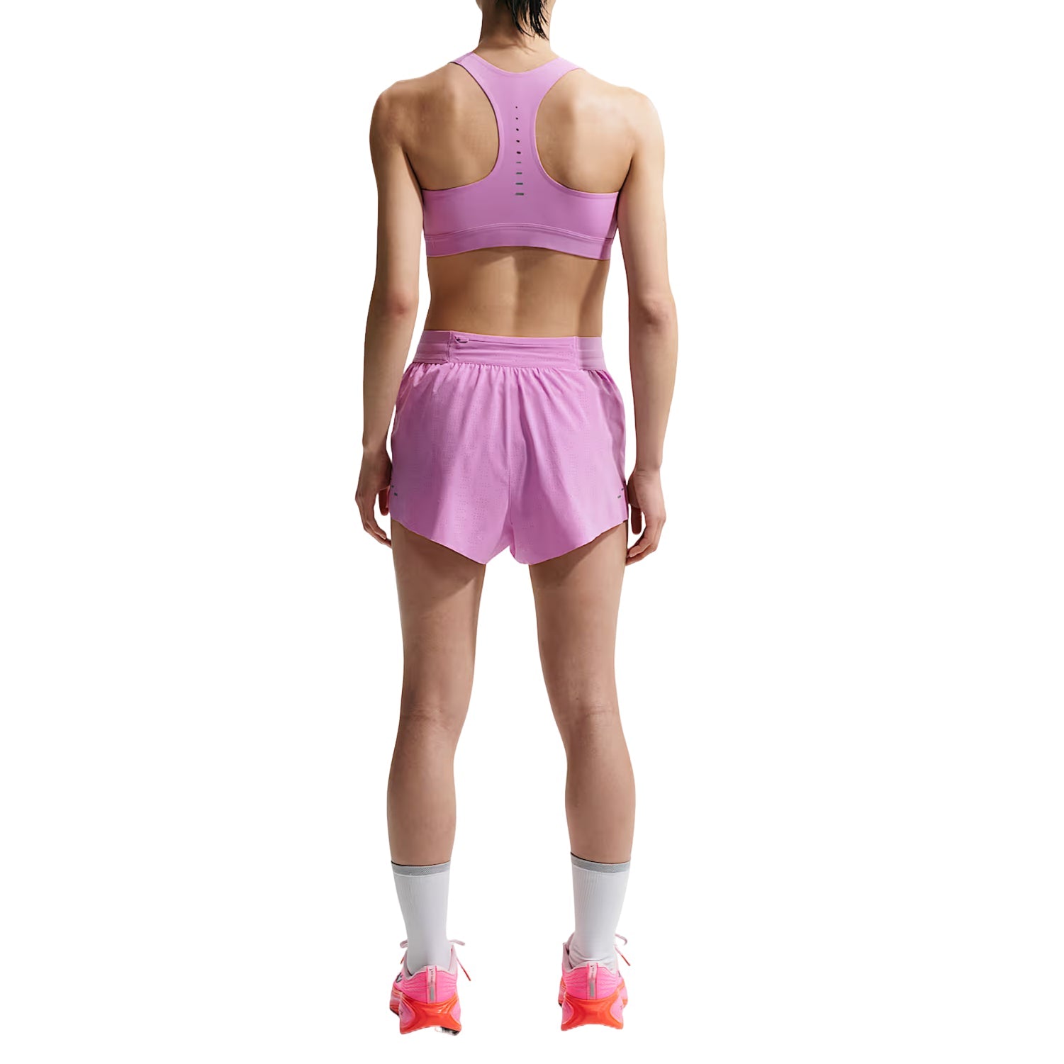 (WMNS) Nike Swift Breathe Dri-Fit Mid-Rise 2.5" Hidden Lined Shorts 'Light Magenta Photon Dust' IF1679-503