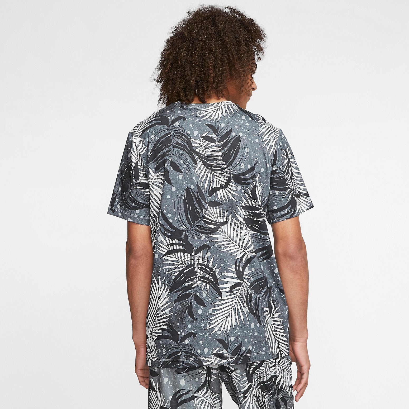 Air Jordan Poolside Printed T-Shirt 'Grey Black' CQ2062-010