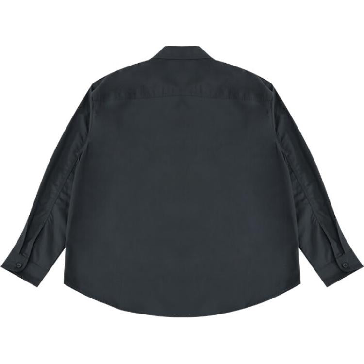 Converse Cotton Long Sleeve Shirt Asia Sizing 'Black' 10027258-A01
