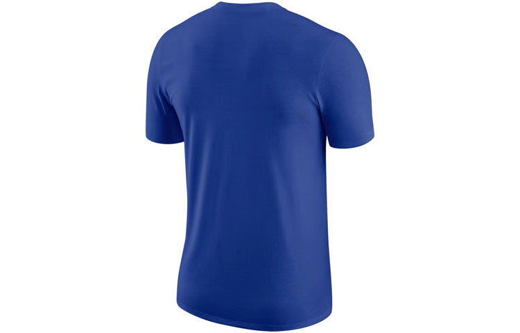 Nike Philadelphia 76ers Numeric Printing Round Neck Short Sleeve Blue AH0214-496
