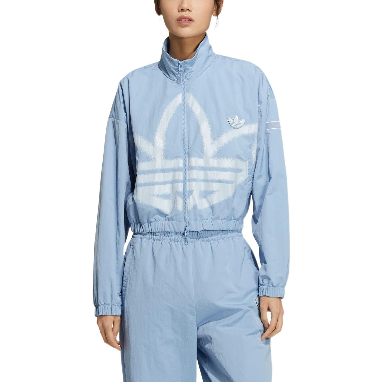(WMNS) adidas Adicolor Track Jacket Asia Sizing 'Blue' HS1939