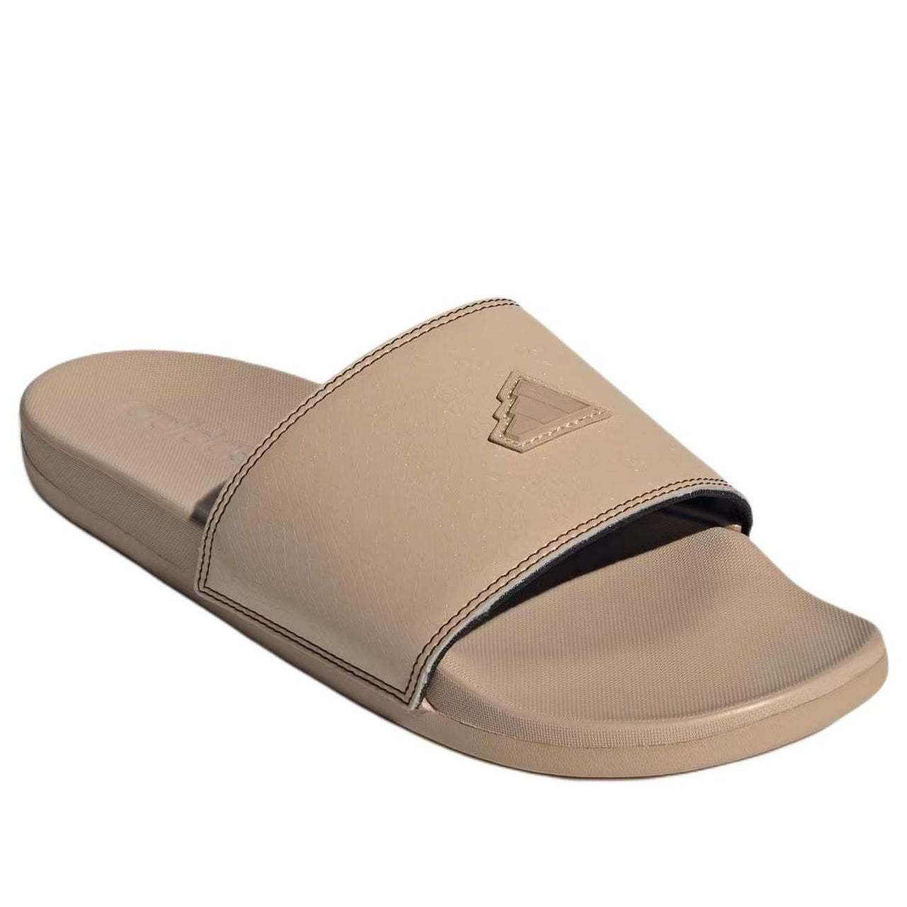 adidas Adilette Comfort Slides Asia Sizing 'Warm Sandstone Core Black' JQ2255