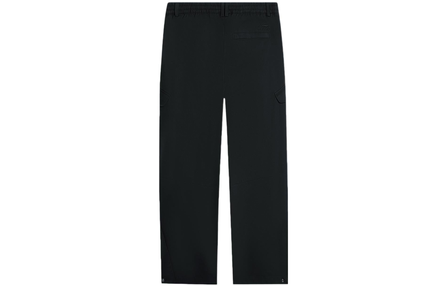 Li-Ning Graphic Cargo Pants 'Black' AKXSB41-1
