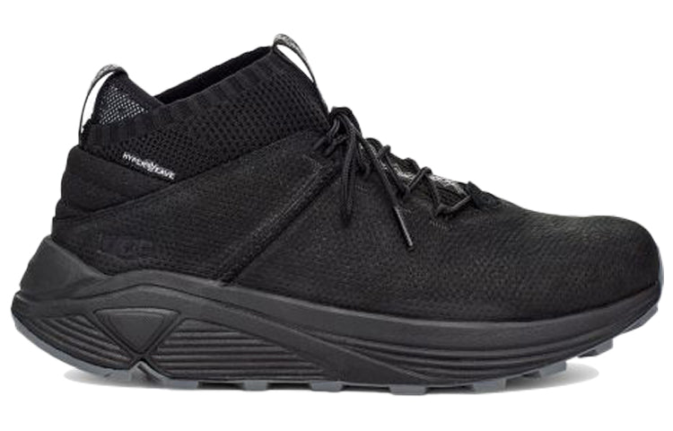 UGG Miwo Cowhide Breathable Mesh Sports Shoe Black 1108039-BTNL