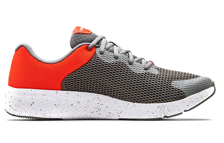 Under Armour Charged Pursuit 2 'Big Logo Speckle - Concrete Phoenix Fire' 3025249-101