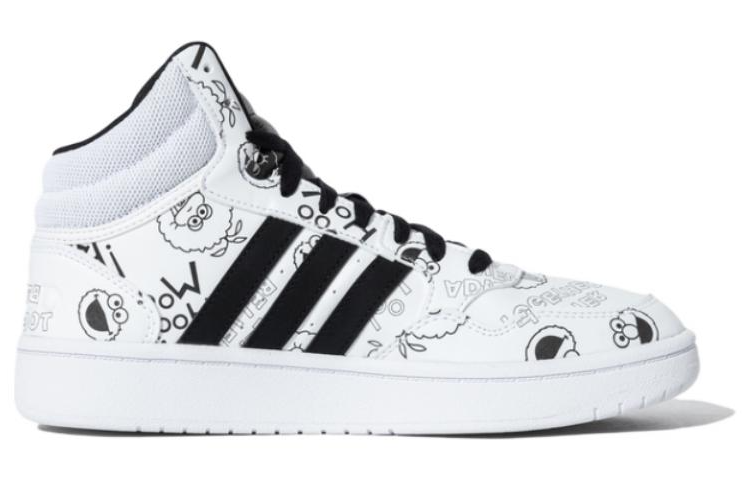 adidas x Sesame Street HOOPS 3.0 'White Black' HQ9813