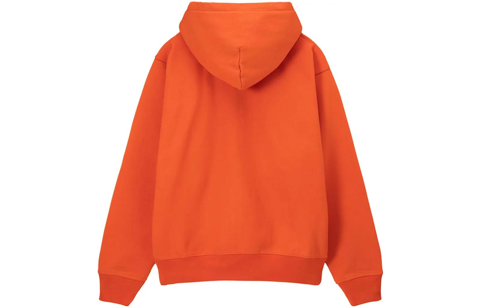 Stussy Stock Logo Zip Hoodie 'Orange' 118471-ORAN