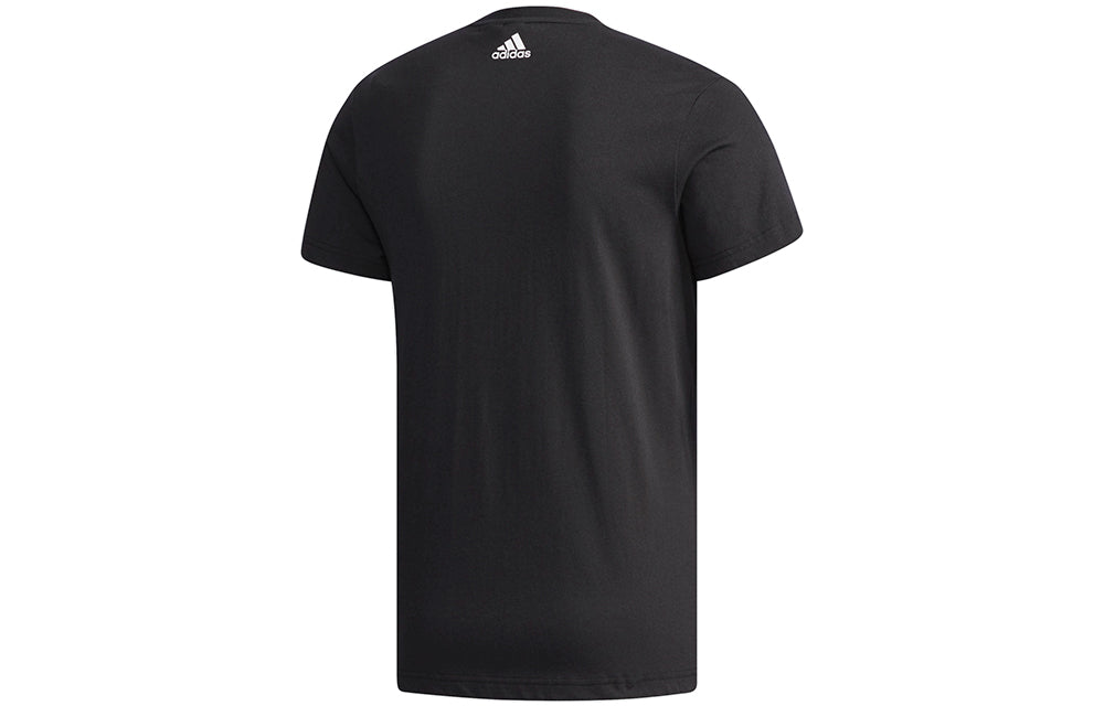 adidas Gfx T Rainbow logo Printing Athleisure Casual Sports Short Sleeve Black CX4991