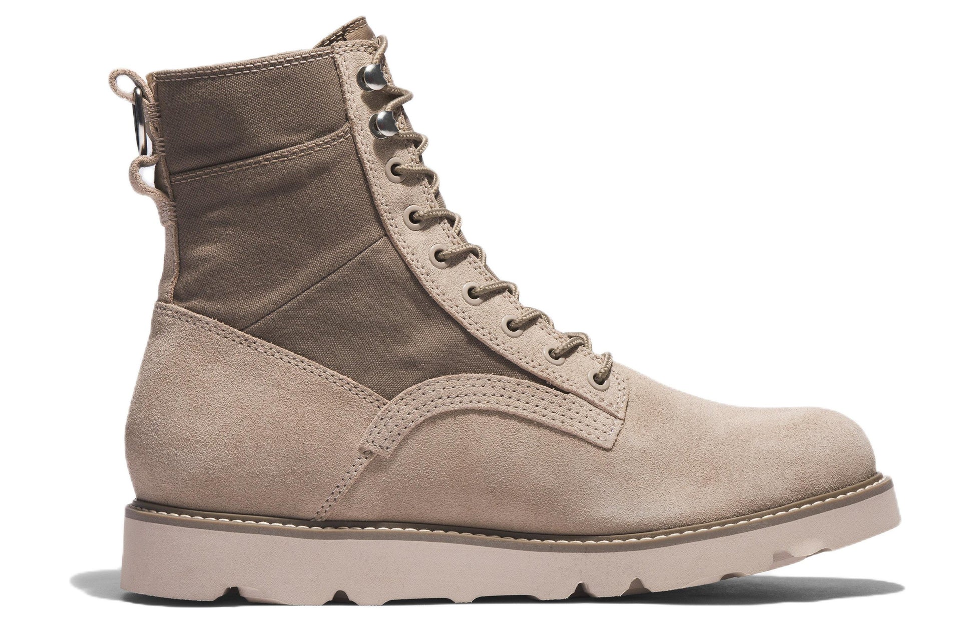 Timberland Vibram Waterproof Leather and Fabric Boots 'Beige Suede' A5M8VK51