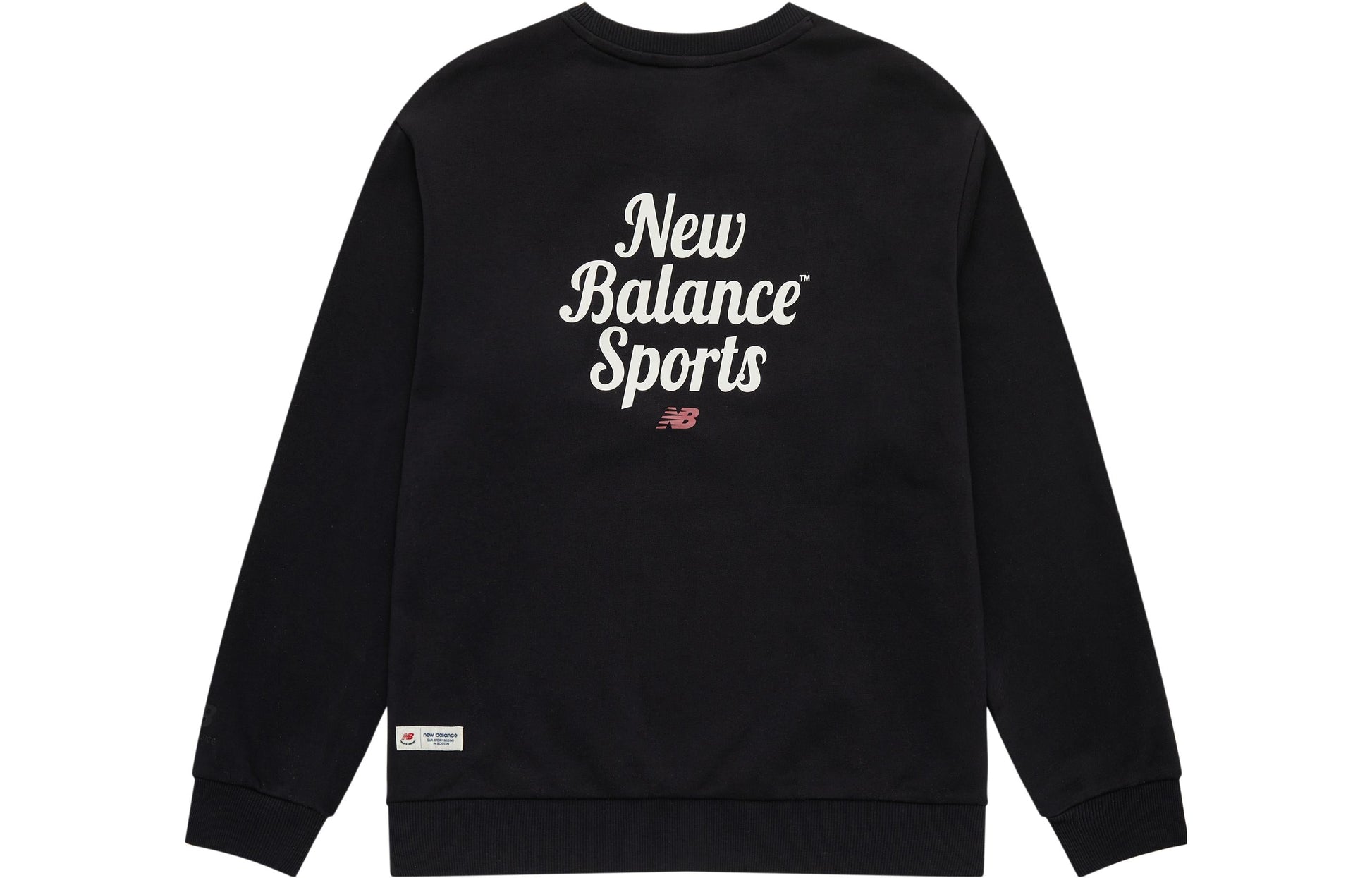 New Balance Sport Sweatshirt Asia Sizing 'Black White' 5CD38141-BK