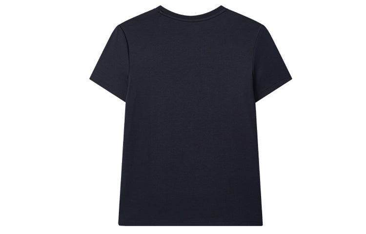 (WMNS) FILA Logo Printing Cotton Short Sleeve Blue F11W028107F-NV