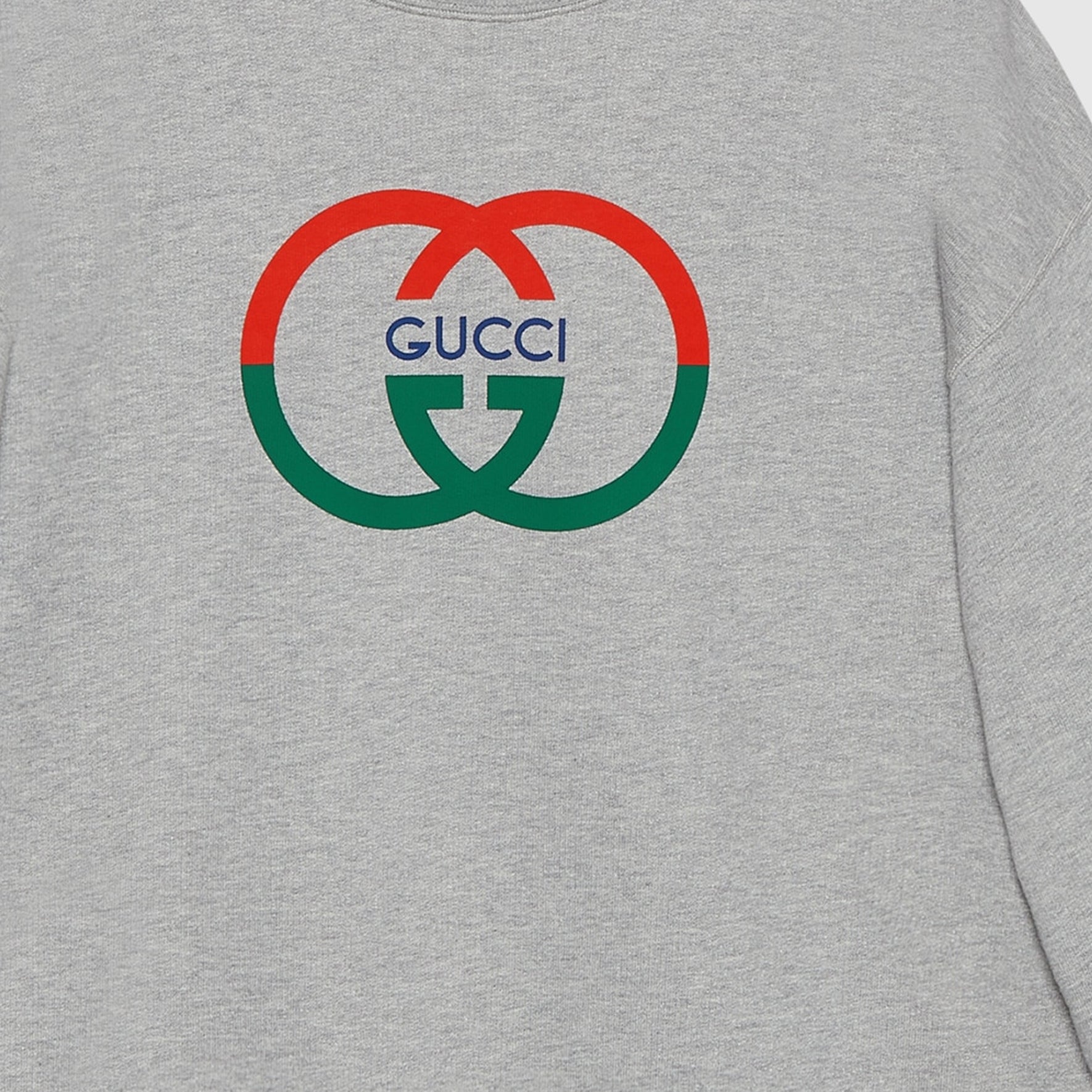Gucci Cotton Jersey Printed Sweatshirt 'Grey' 774244-XJGAY-1230