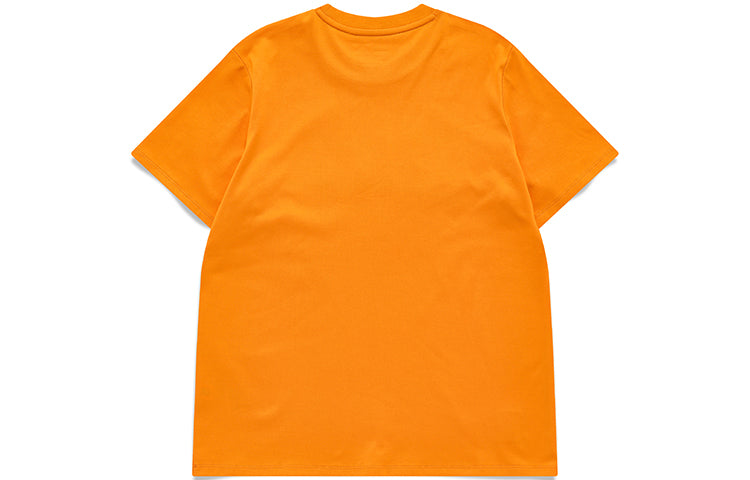 FILA FUSION Logo Printing Sports Round Neck Short Sleeve Orange T11W123102A-OR