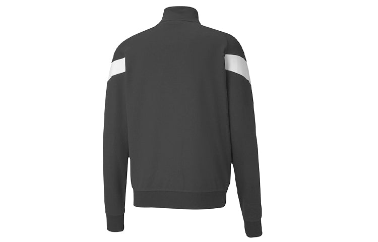 PUMA Colorblock Stand Collar Casual Sports Jacket Black 597415-01