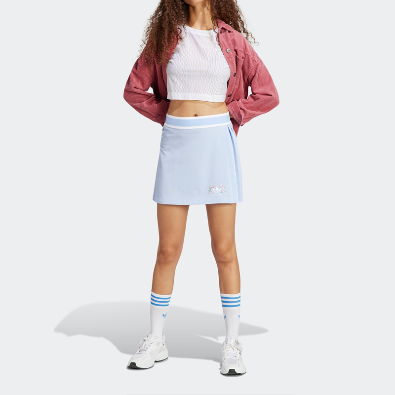 (WMNS) adidas originals Skirt Pink Blue' IP3759