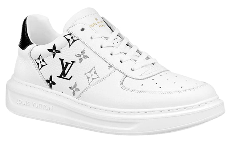 LOUIS VUITTON Beverly Hills Sneakers 'White with Grey Black Monogram' 1A8F0T