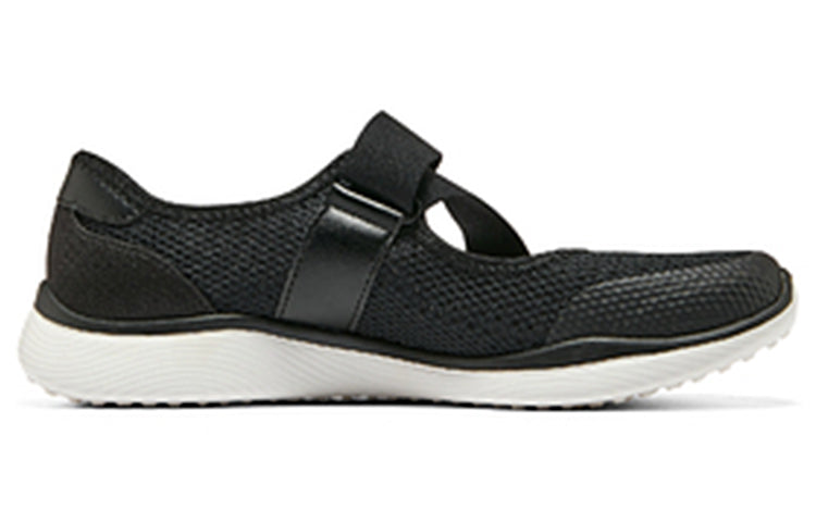 (WMNS) Skechers Lightweight Sports Shoes 'Black White' 896097-BKW
