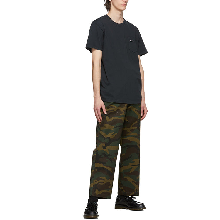 NOAH Pocket Tee Washed Short Sleeve Unisex Black NOAH-SS19-009