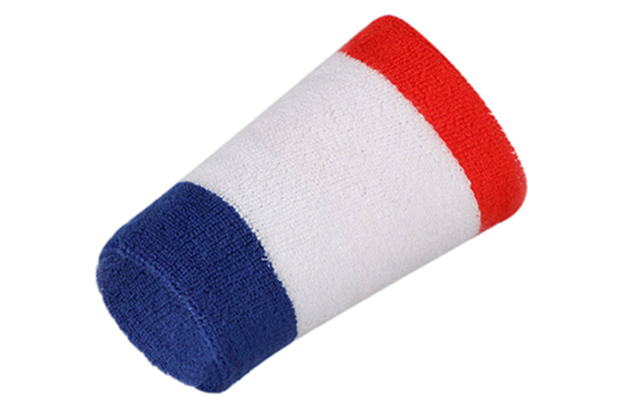 Nike Swoosh Double Wrist Band 'White Blue Red' AC2287-620