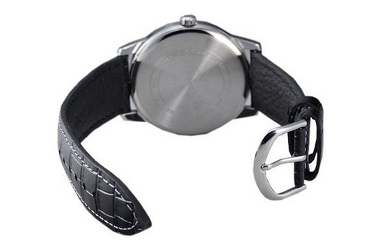 Casio Fashion Stylish Business Leather Strap Analog Watch 'Black Silver' MTP-1303PL-1AVEF