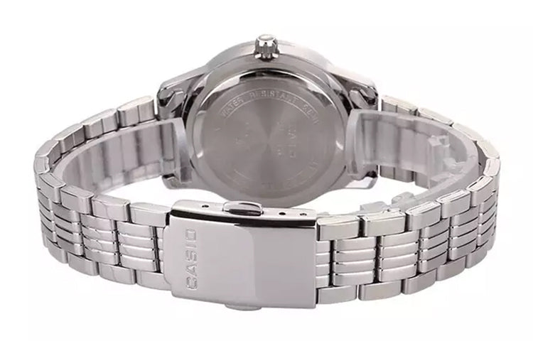 CASIO Stainless Steel Strap Pink Dial Pink Analog LTP-1358D-4A