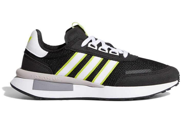 (GS) adidas originals Retroset J 'Black White Yellow' FW7847