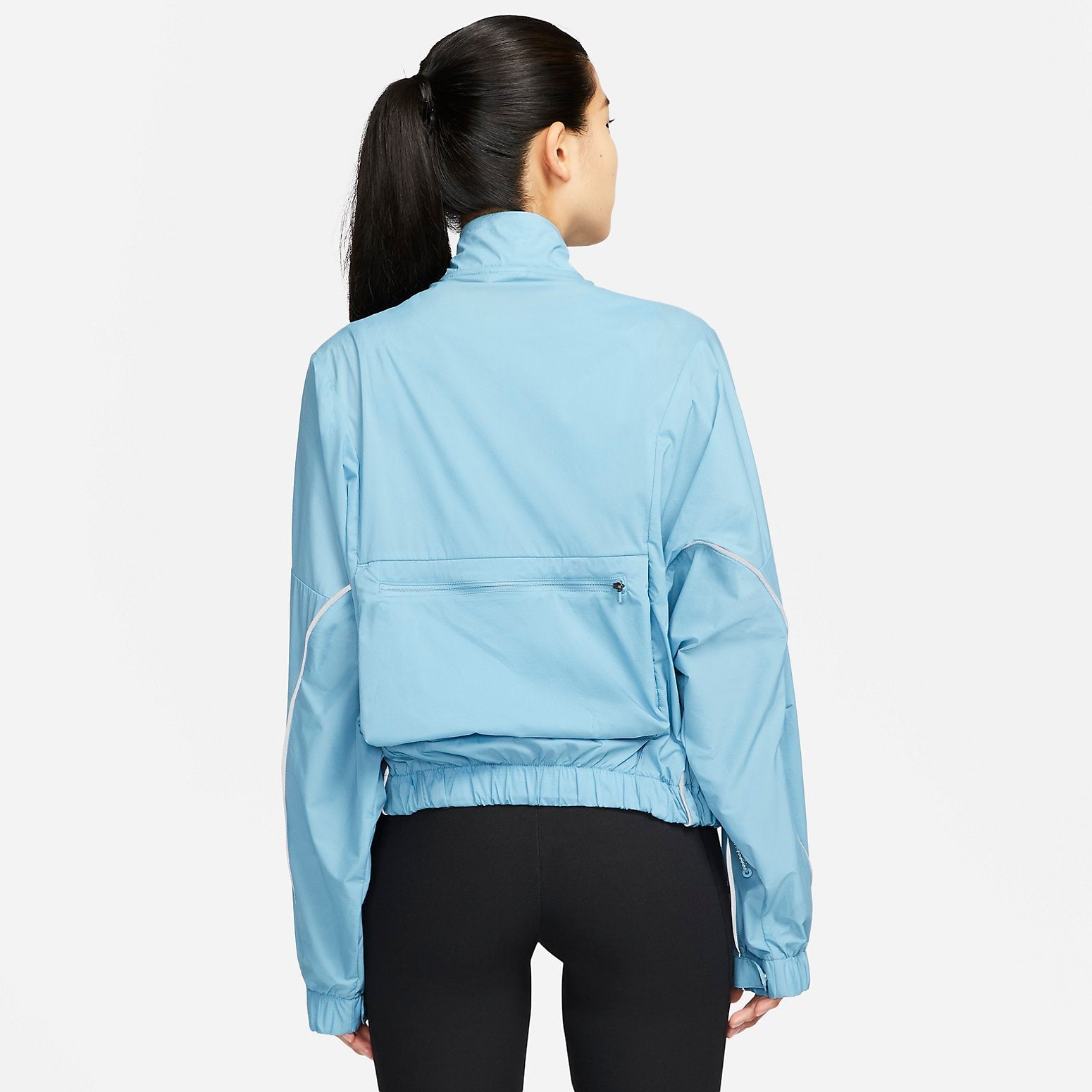(WMNS) Nike Windbreaker Run Division Jacket Asia Sizing 'Blue' DQ5958-424