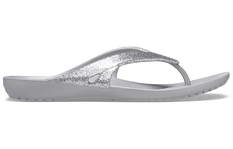Crocs Kadee II Minimalistic Cozy Sports Slippers Unisex Silver 207314-040