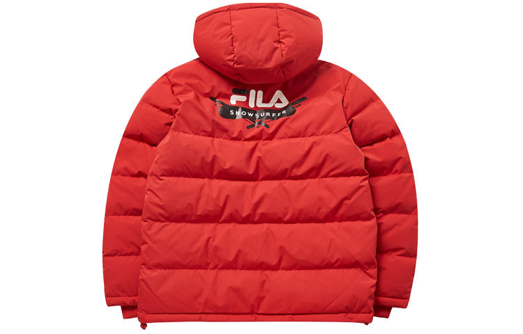 FILA MENS Sport Short Tat Hoodie Down Jacket Red T11M941908F-RD